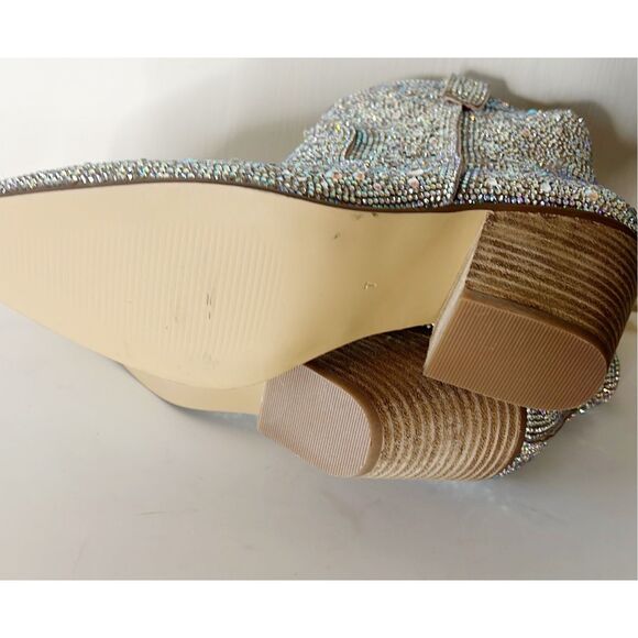 Matisse Harlow Bootie Clear Rhinestone Cowgirl Boot - size 7 - Picture 7 of 8